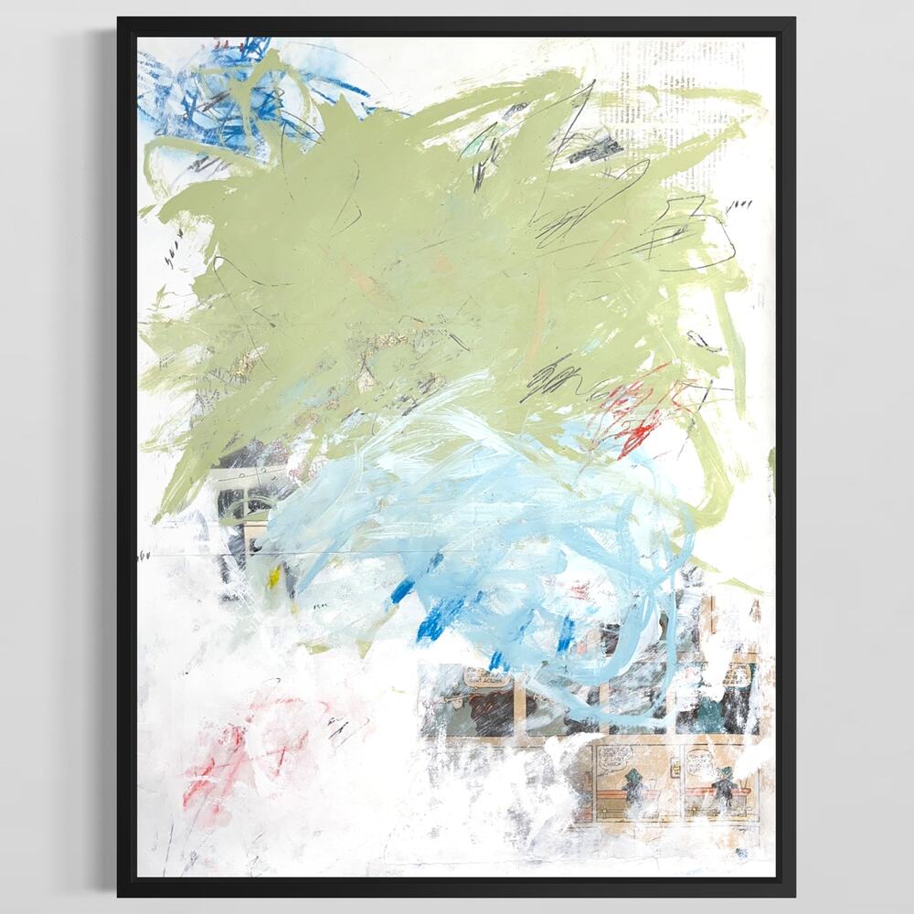 Original Mixed Media Abstract Modern Art Painting 18x24 "Acerous" Signed